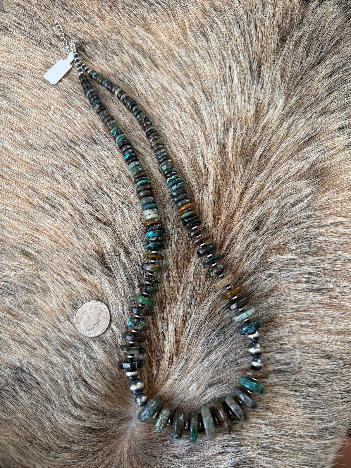25.5" Turquoise Statement Necklace