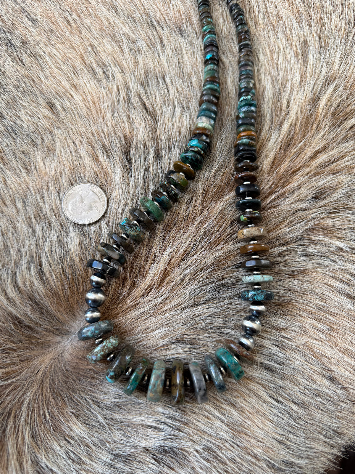 25.5" Turquoise Statement Necklace