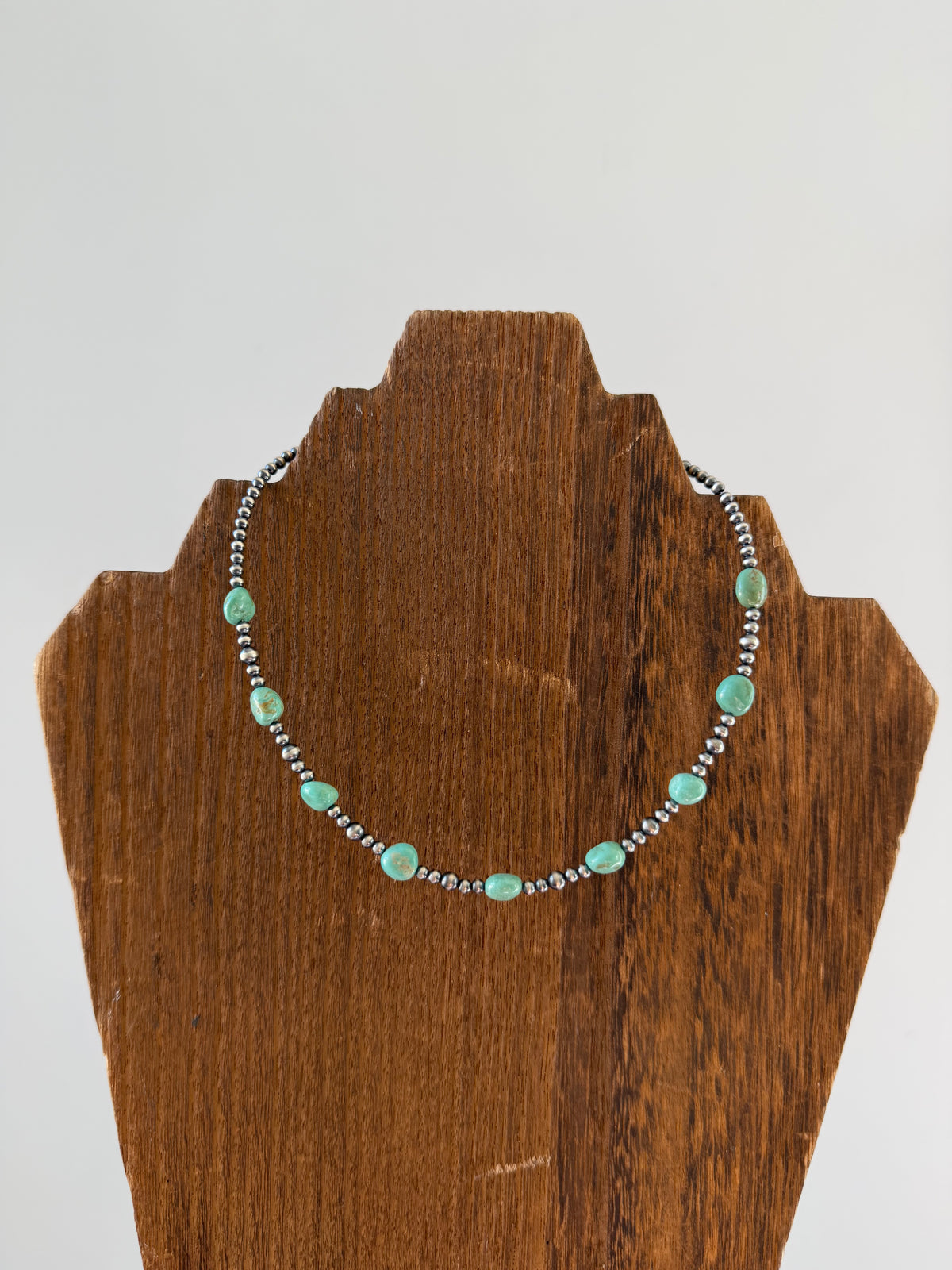 14" Green Turquoise Necklace