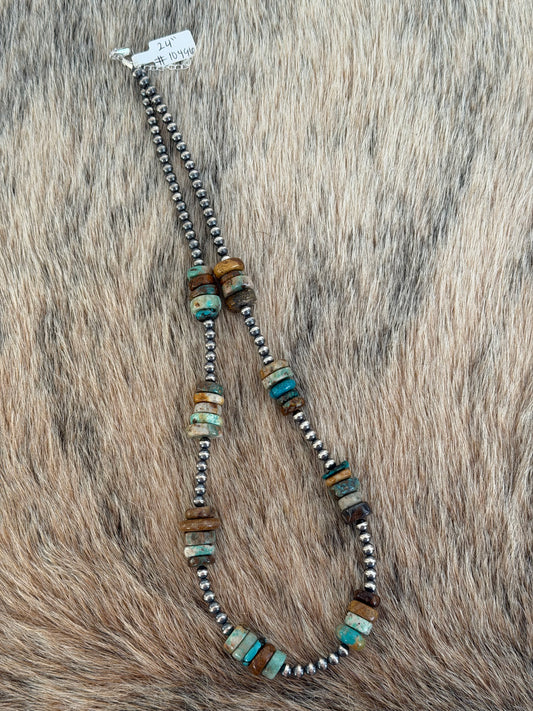 24" Turquoise Necklace