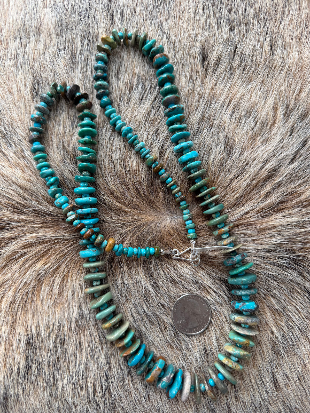 31" Kingman Turquoise Statement Necklace