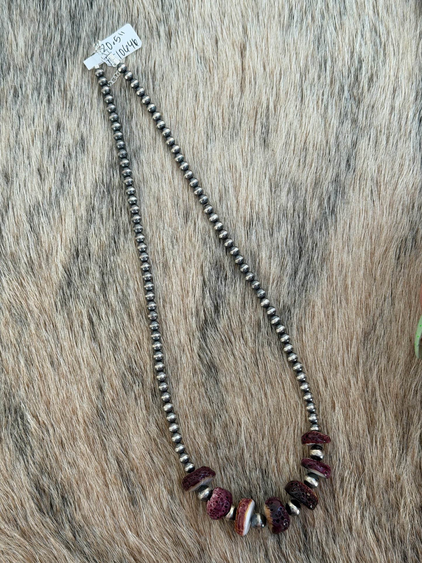 20.5" Purple Spiny Necklace