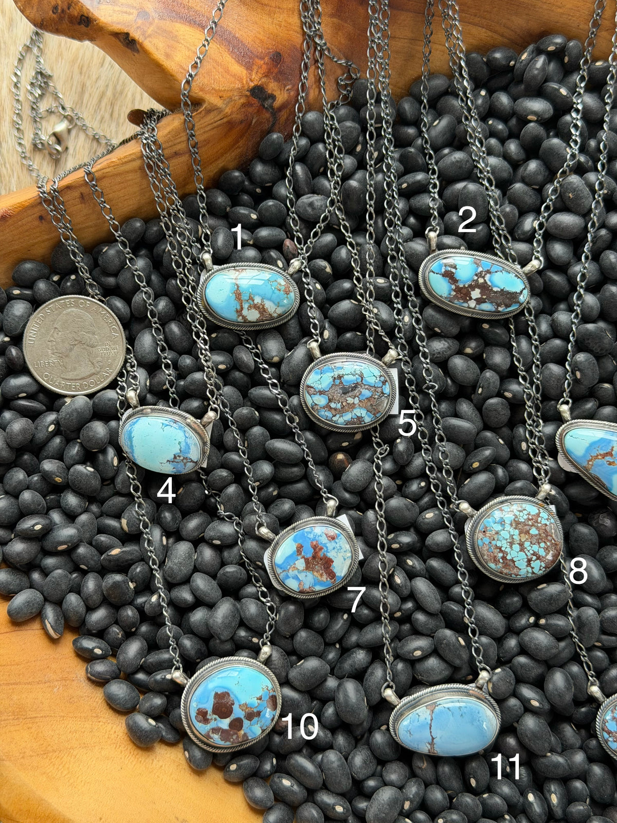 Golden Hills Turquoise Single Stone Necklace