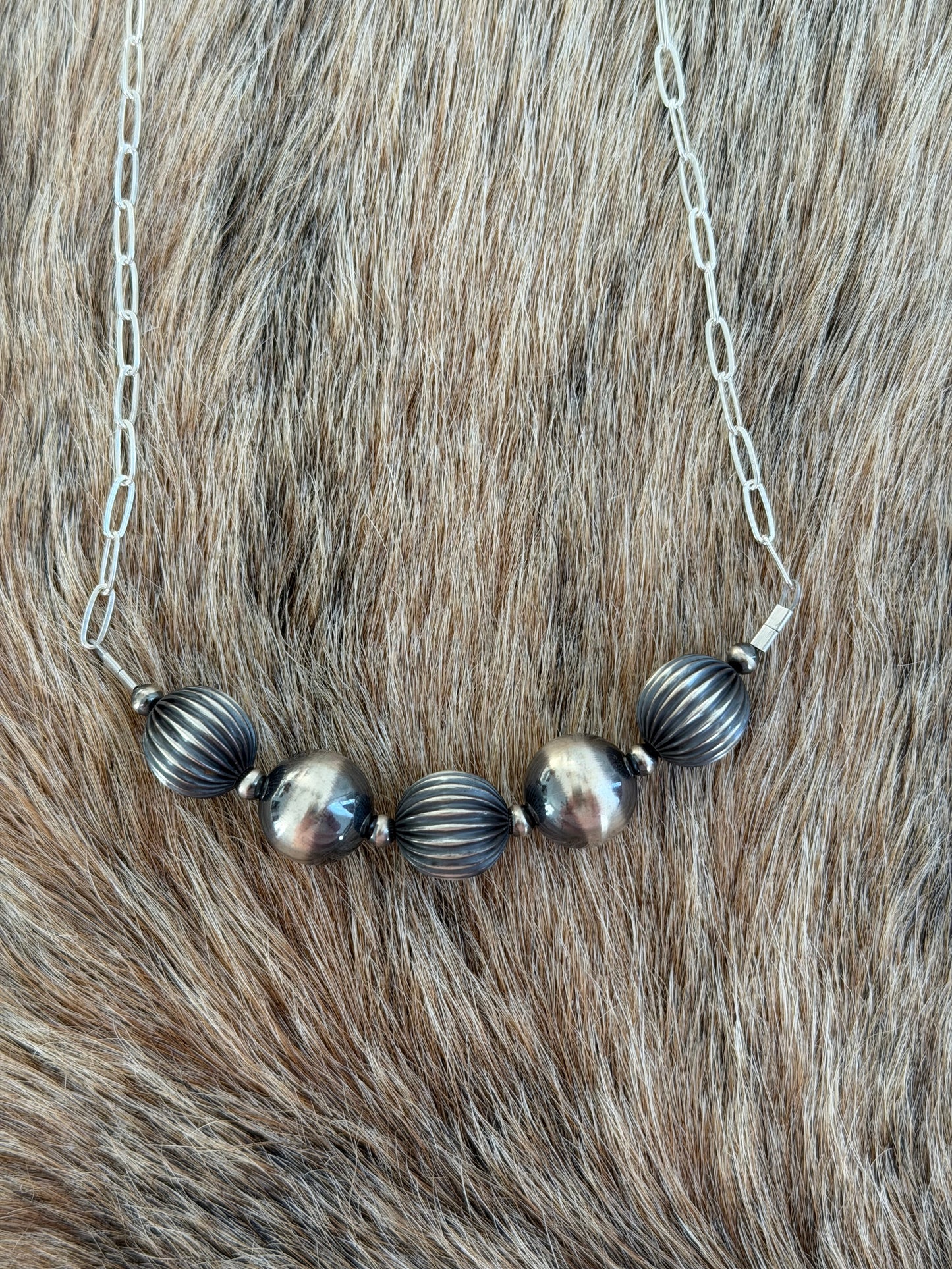 18" 14mm Sterling Silver Chain Bar Necklace