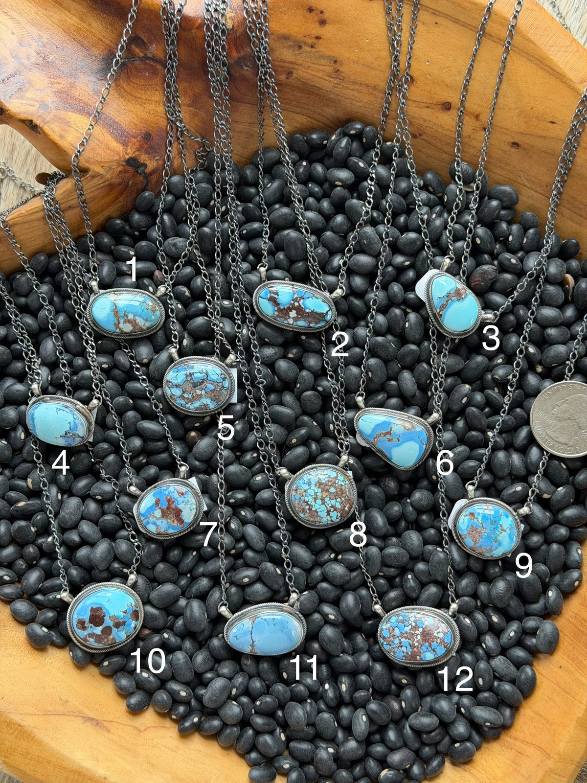Golden Hills Turquoise Single Stone Necklace