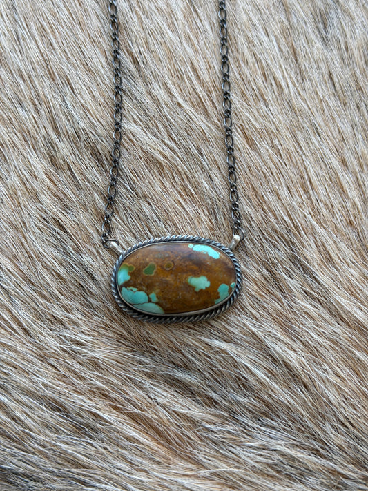 Royston Turquoise Bar Necklace