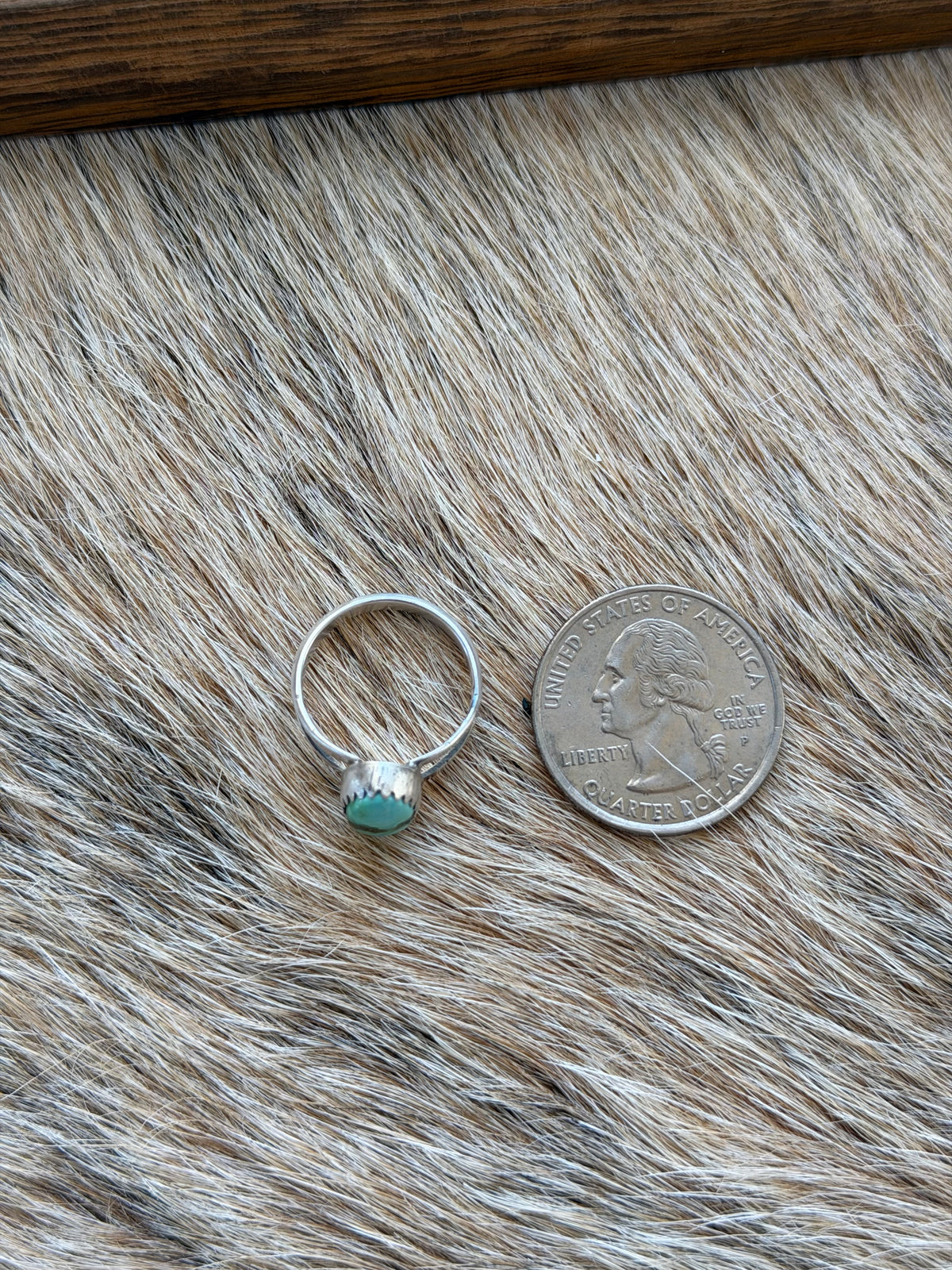 Size 5.5 Sonoran Gold Turquoise Ring