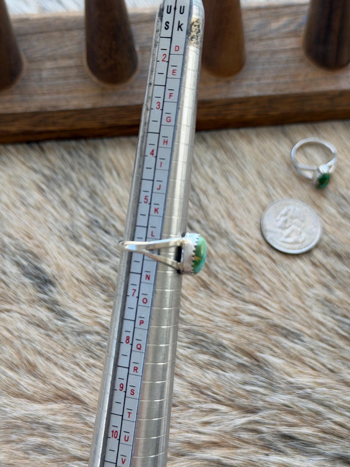 Size 6 Sonoran Gold Turquoise Ring