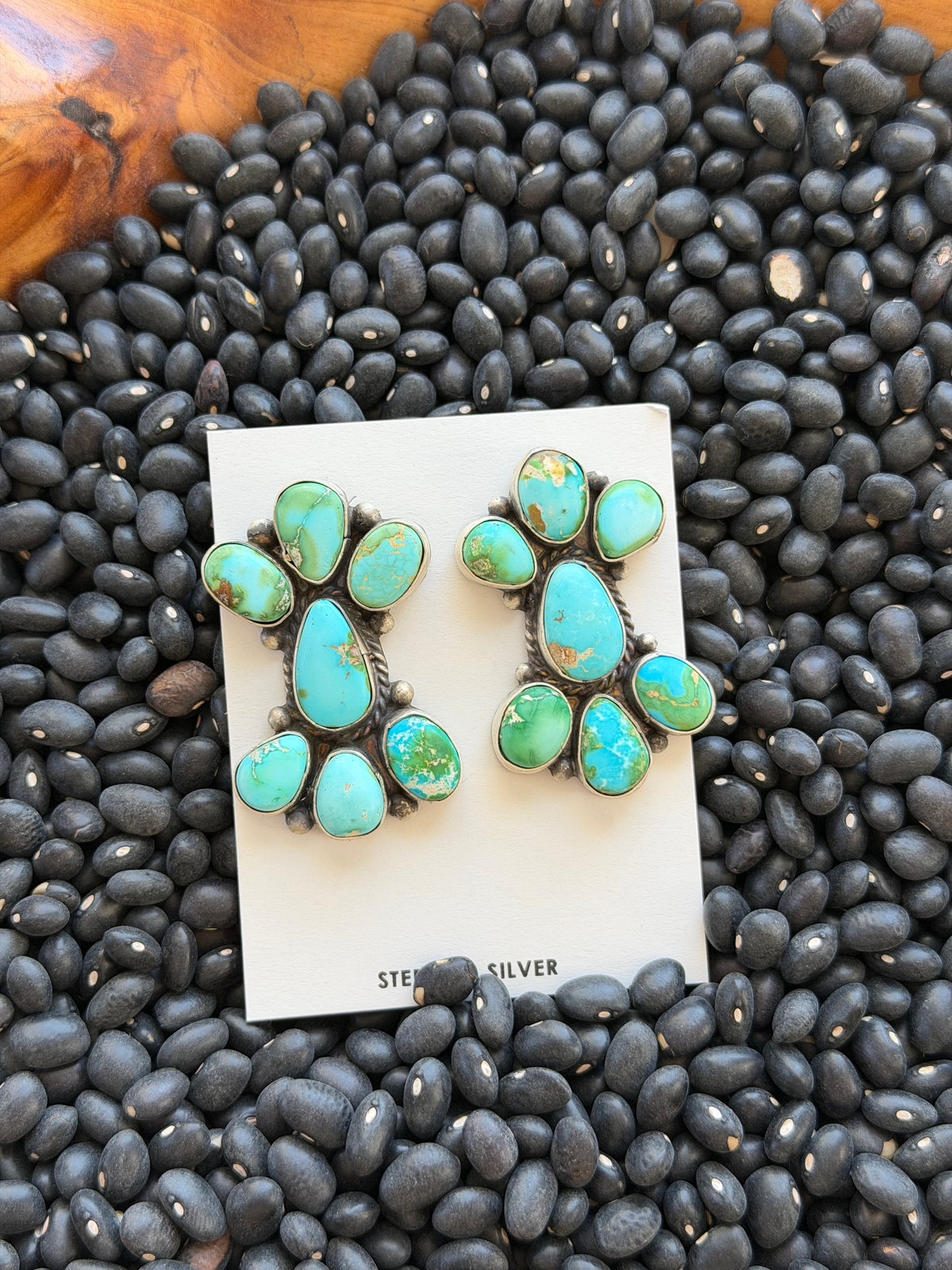 Sonoran Gold Turquoise Cluster Earrings