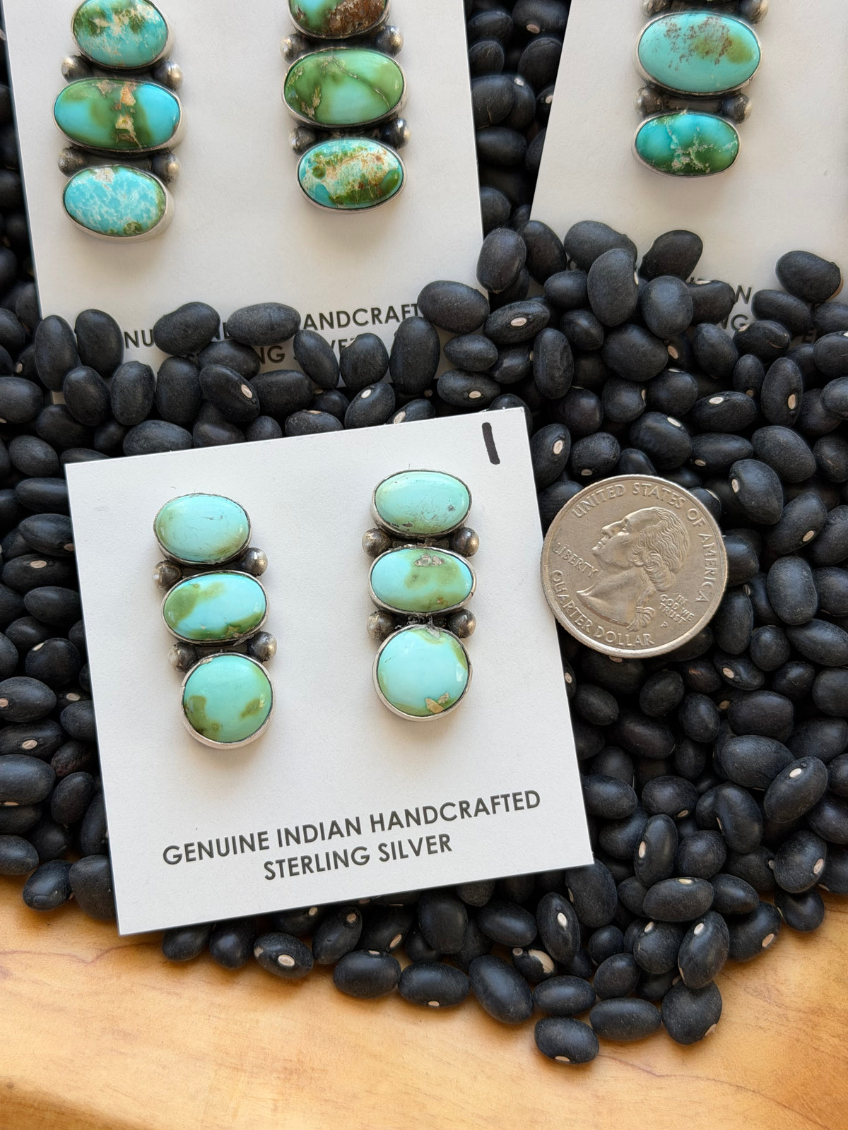 Sonoran Gold Turquoise Cluster Earrings