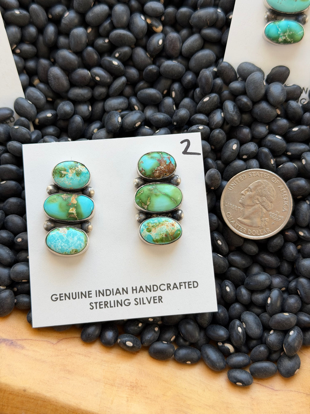 Sonoran Gold Turquoise Cluster Earrings