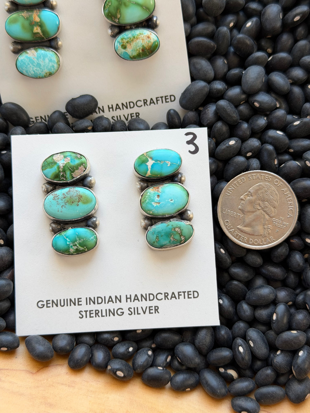 Sonoran Gold Turquoise Cluster Earrings
