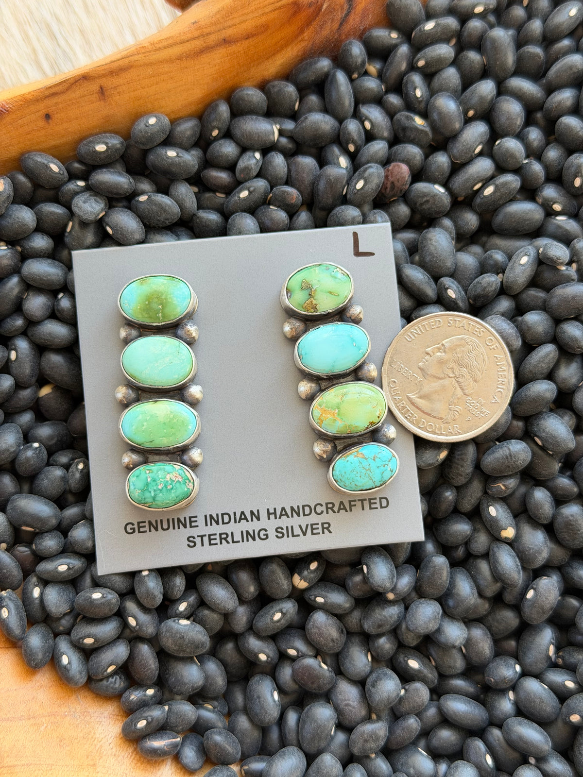 Sonoran Gold Turquoise Cluster Earrings