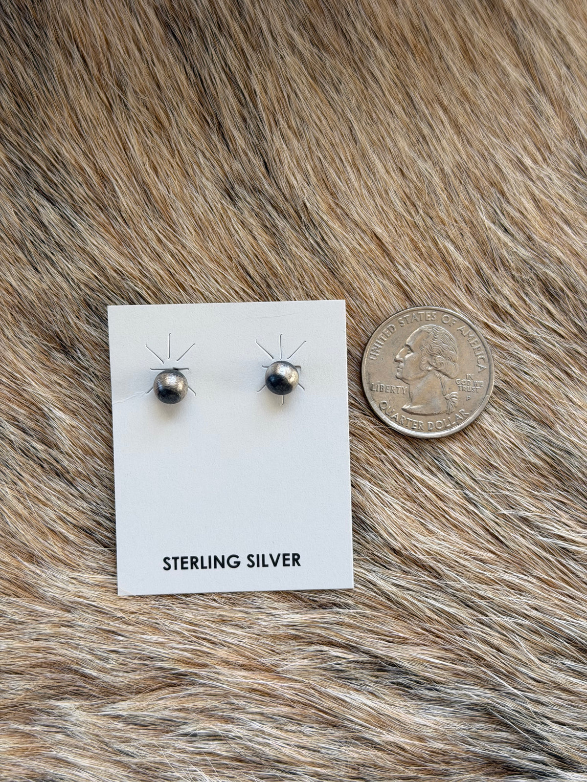 6mm Sterling Pearl Stud Earrings