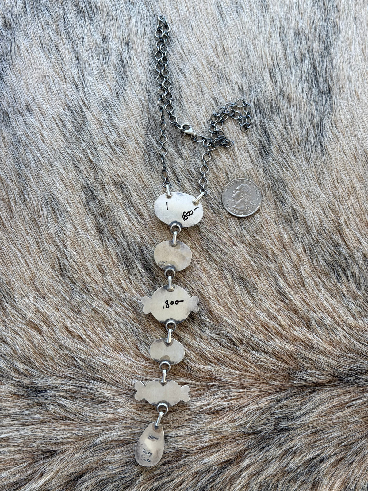 Sonoran Gold Turquoise Lariat Necklace