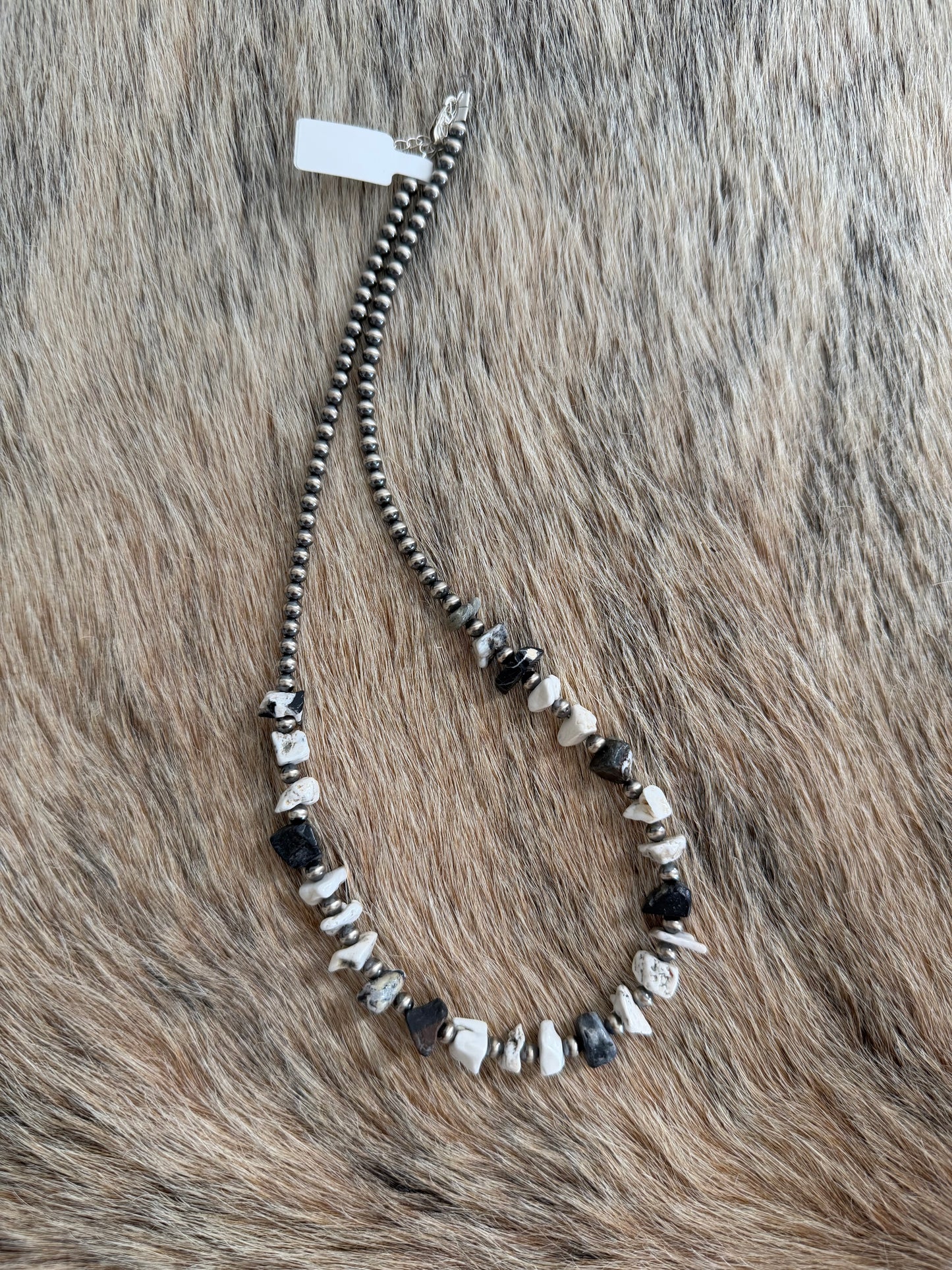 18.5" White Buffalo Necklace