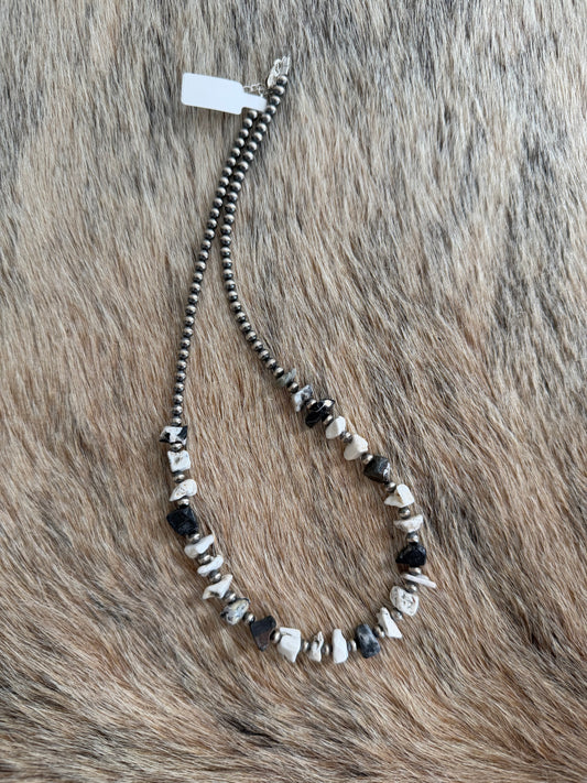 18.5" White Buffalo Necklace