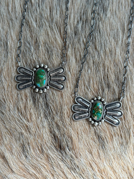 Sonoran Gold Turquoise Bar Necklace