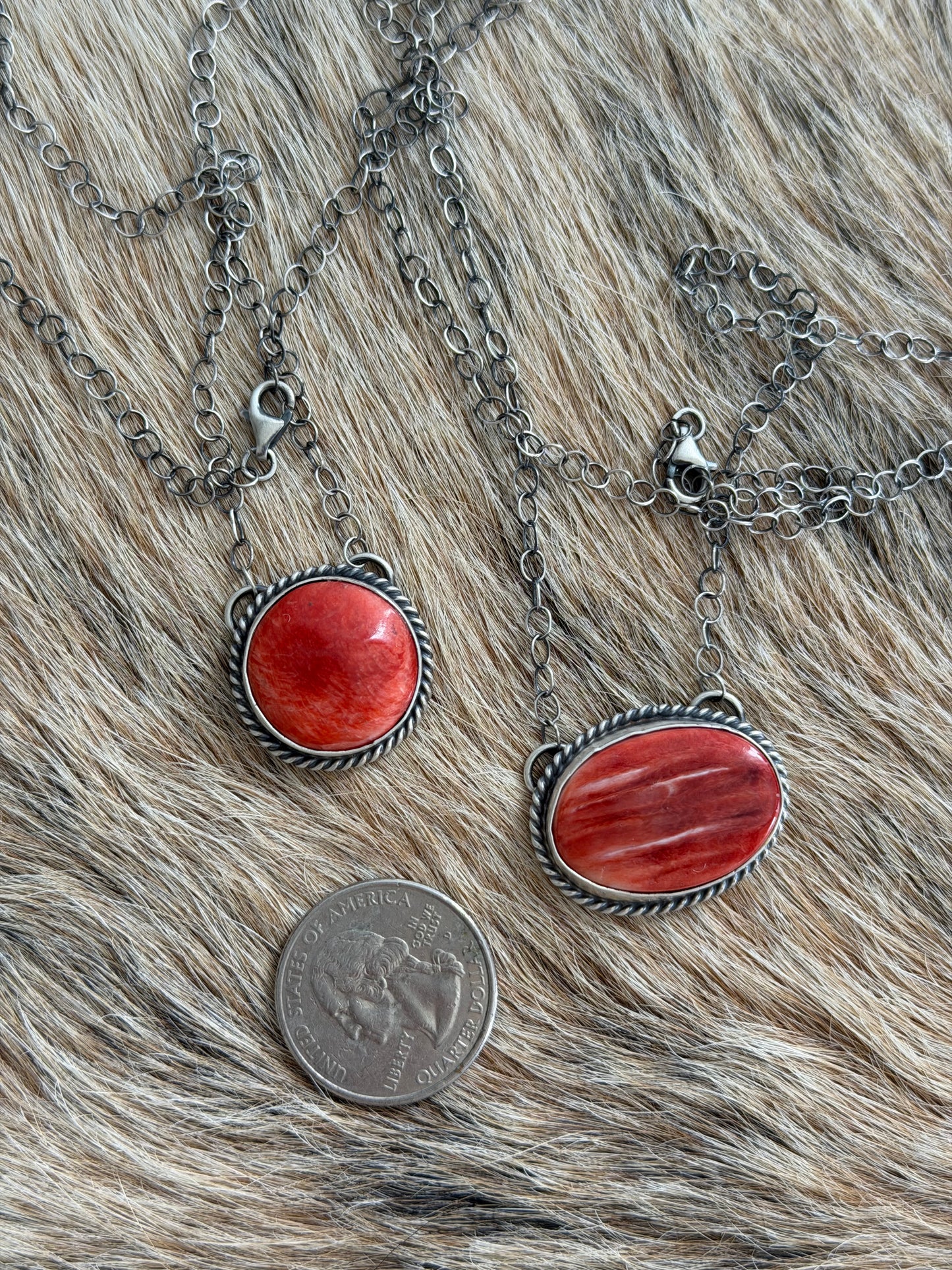 Red Spiny Necklace