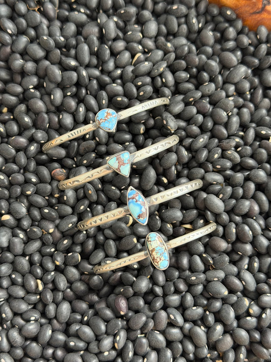 Golden Hills Turquoise Dainty Stacker Cuff