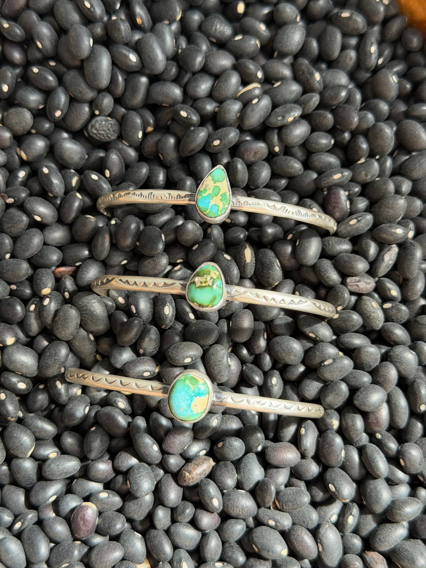 Sonoran Gold Turquoise Dainty Stacker Cuff