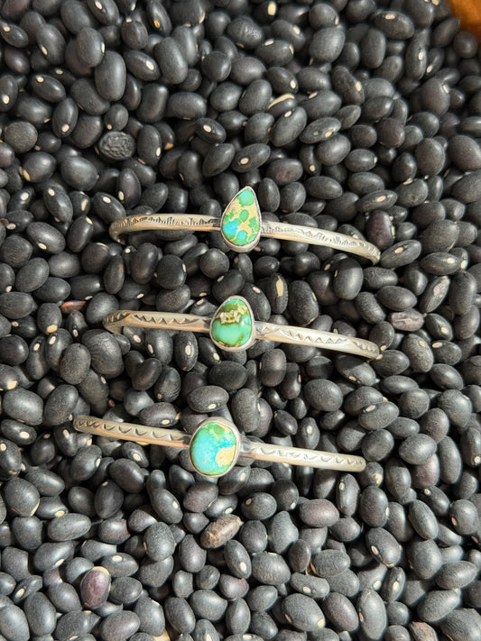 Sonoran Gold Turquoise Dainty Stacker Cuff