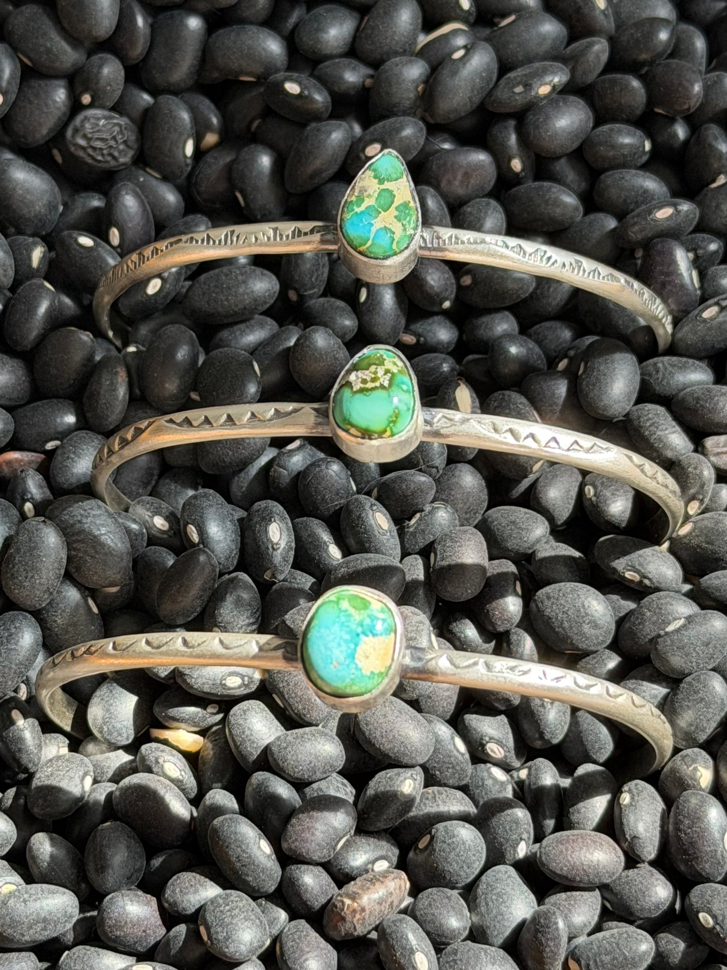Sonoran Gold Turquoise Dainty Stacker Cuff