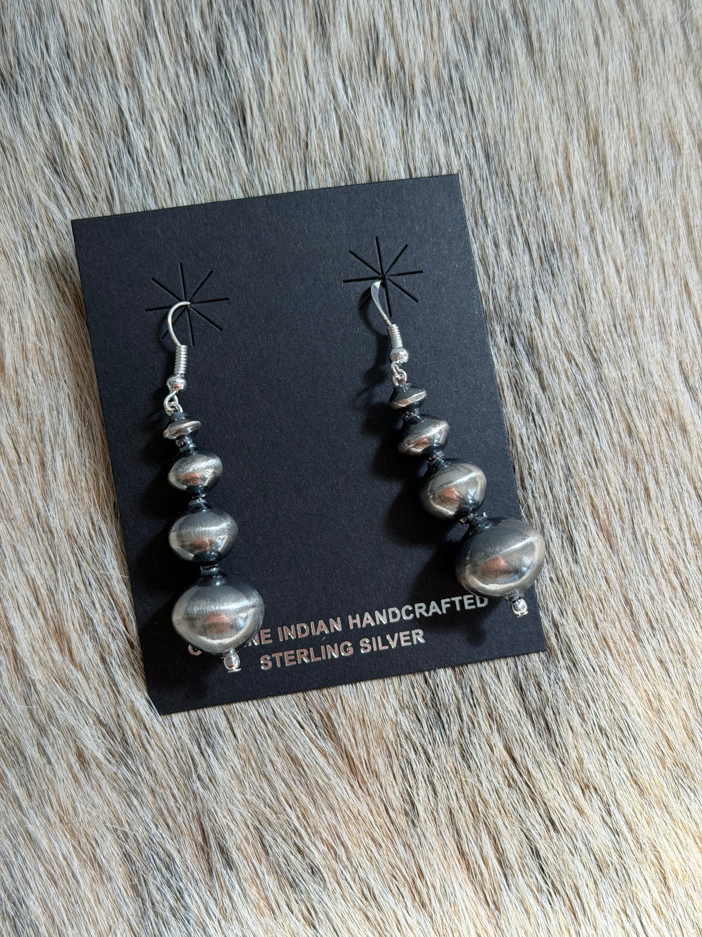 Navajo Pearl Dangle Earrings