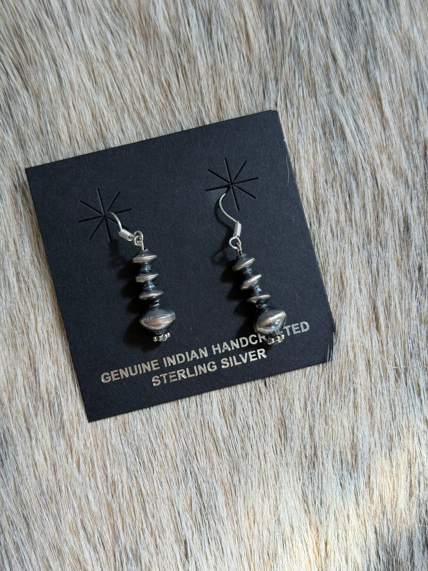 Navajo Pearl Dangle Earrings