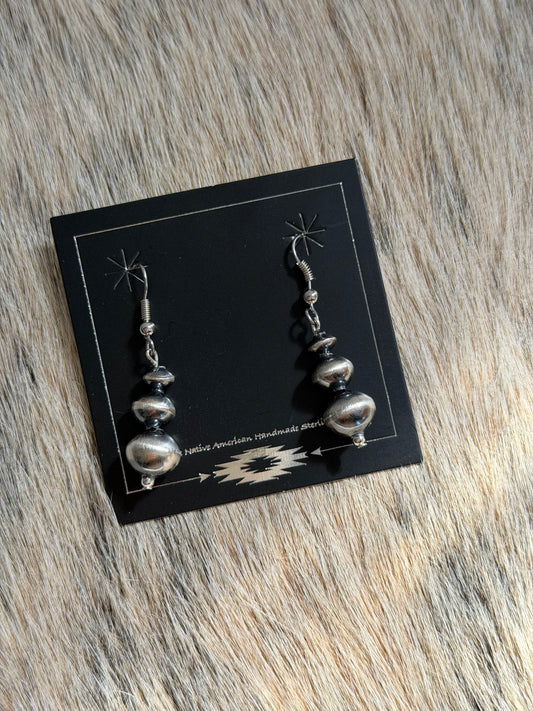 Navajo Pearl Dangle Earrings