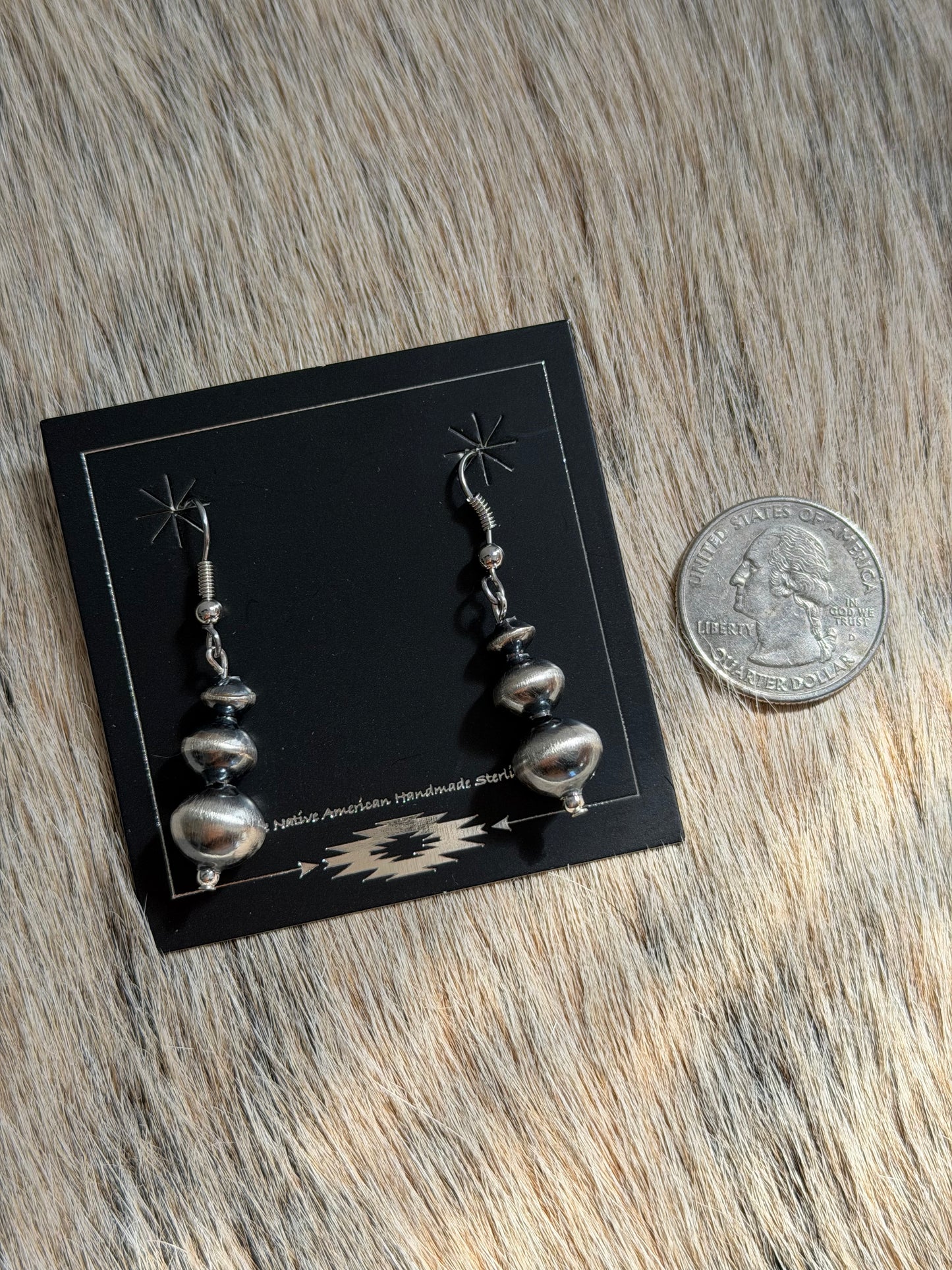 Navajo Pearl Dangle Earrings