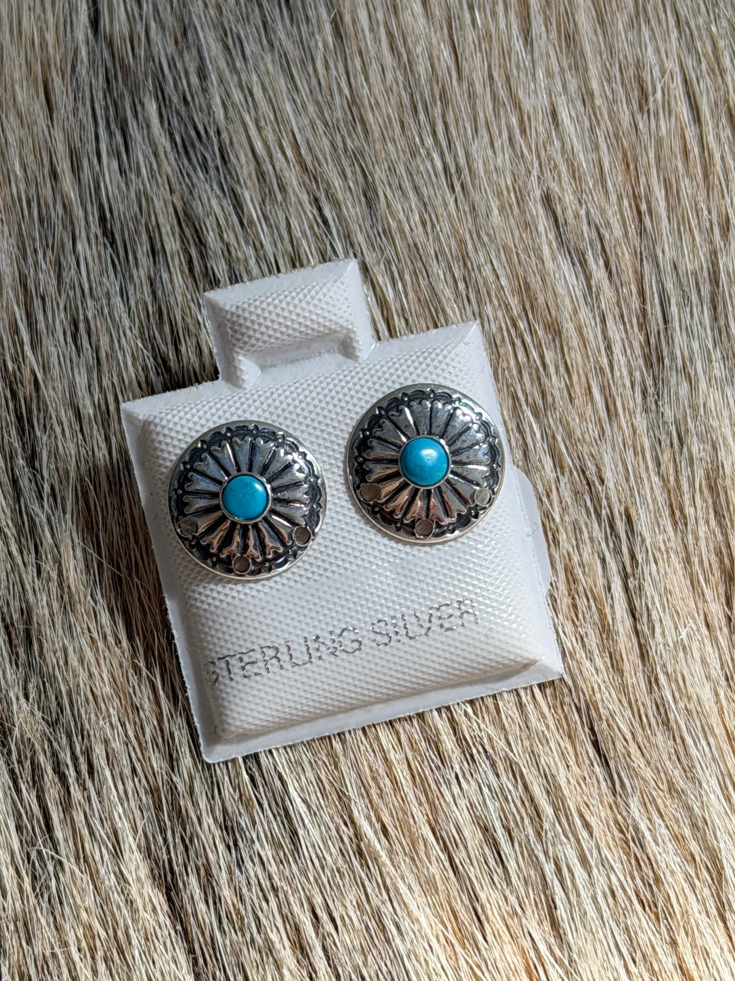 Dainty Kingman Turquoise Earrings