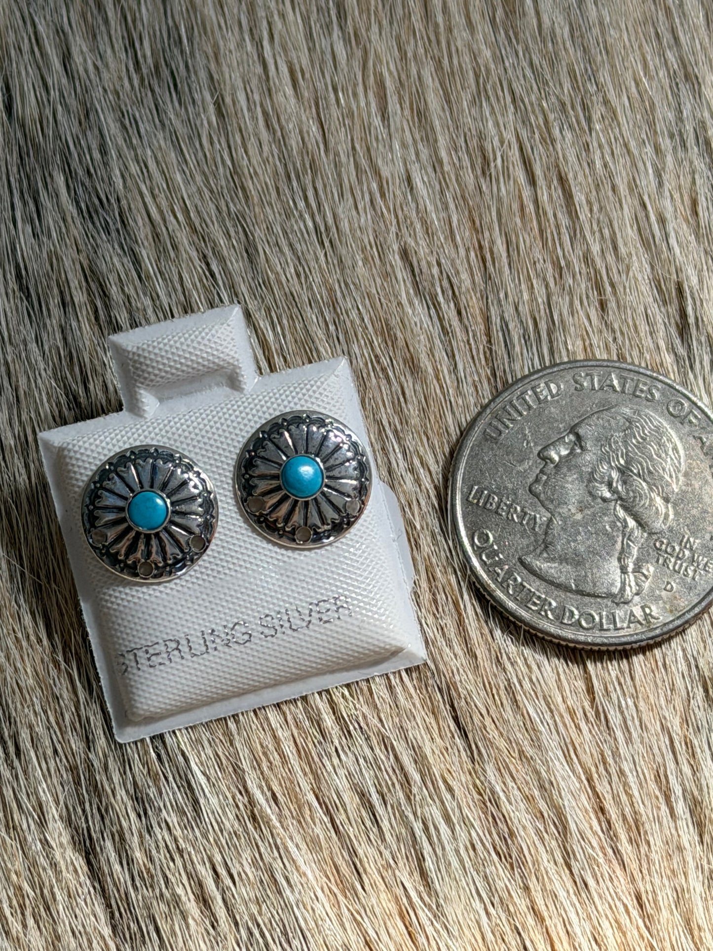 Dainty Kingman Turquoise Earrings
