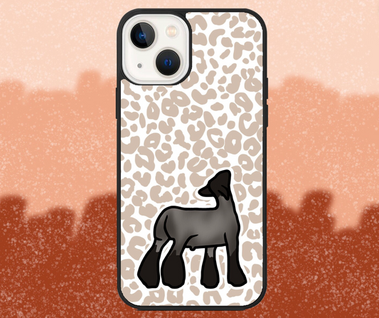 Black Market Lamb Leopard Print iPhone Case